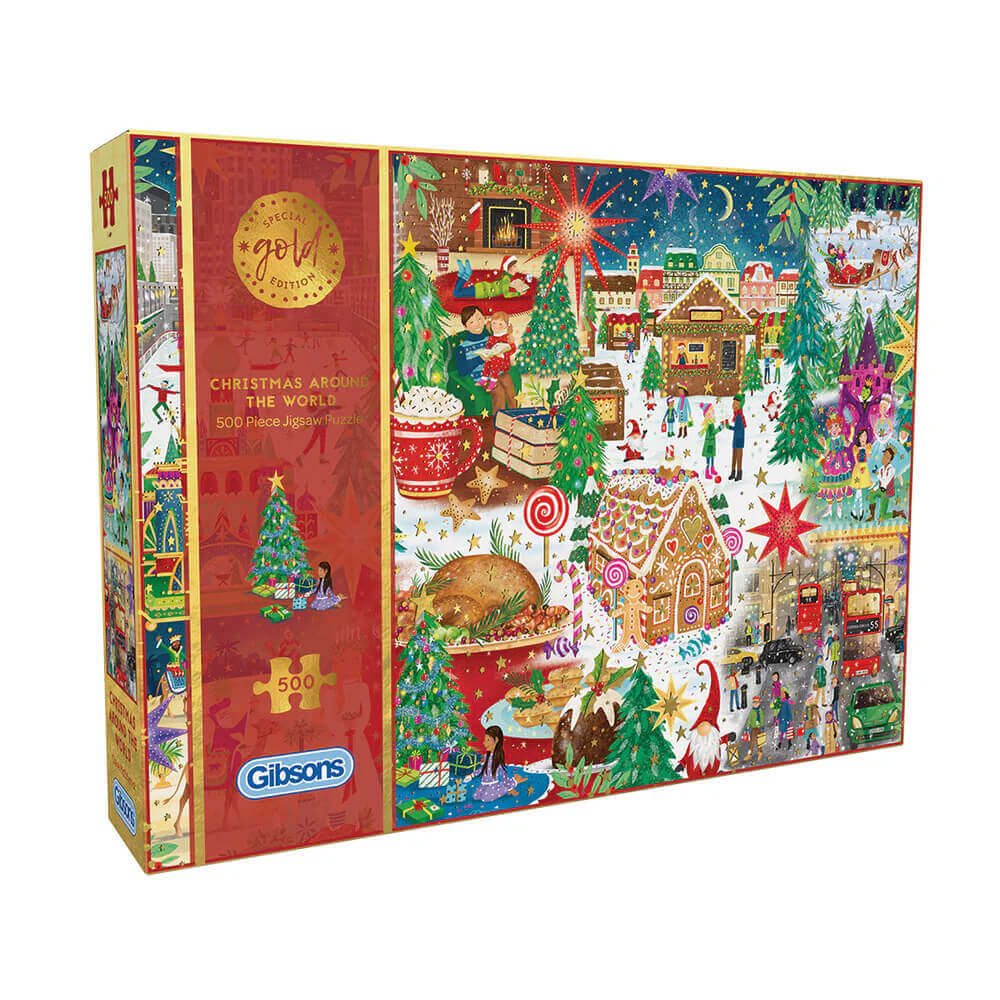 Gibsons Christmas Around The World 500 Piece Puzzle